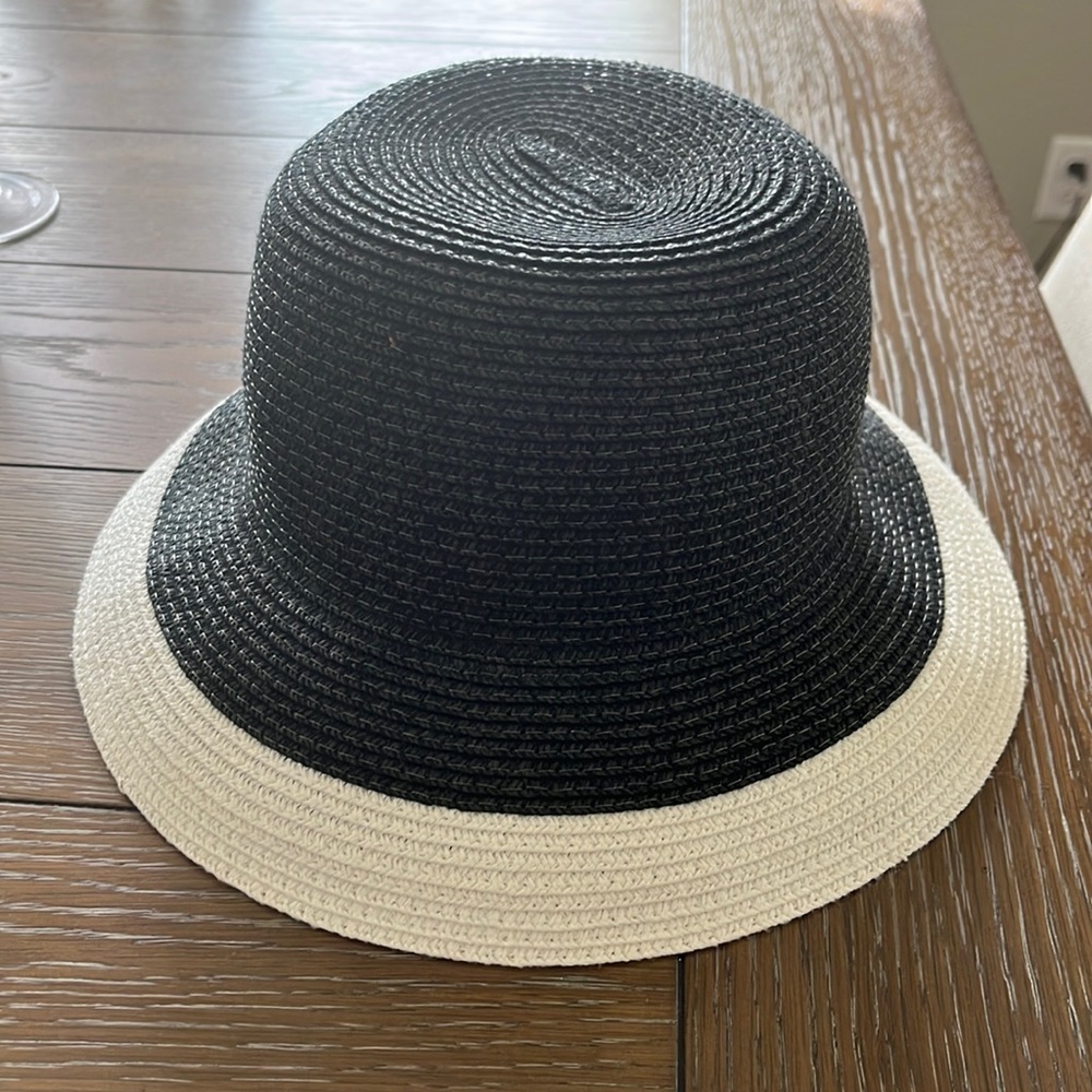 Cute black and white hat
